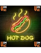 Neón Flex Hot Dog, Rótulo Metacrilato