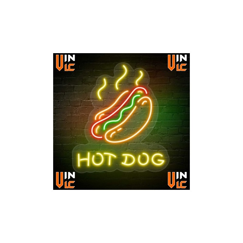 Neón Flex Hot Dog, Rótulo Metacrilato