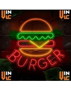Neón Flex burger, Rótulo Metacrilato