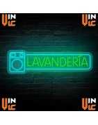 Neón Flex Lavanderia, Rótulo Metacrilato