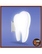 Rótulo Dentista Banderola Muela Luminosa Led
