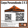 Carpa Personalizada con tela Impermeable 3x3