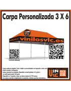 Carpa Personalizada con tela Impermeable 3x6