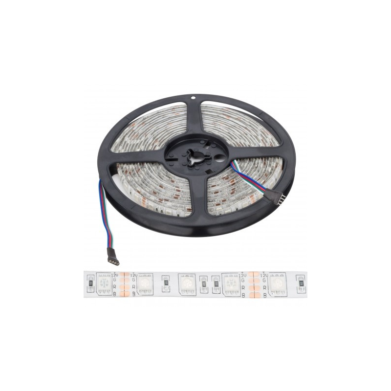 Tira LED 12V 300 LEDS 72W RGB 10mm Ancho IP65 x 5 Metros