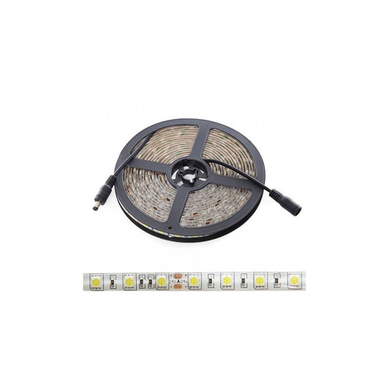 Tira LED 24V 300 LEDS 60W 10mm Ancho IP65 x 5 Metros