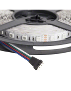 Tira LED 24V 300 LEDS 72W RGB 10mm Ancho IP33 x 5 Metros