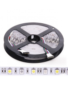 Tira LED 24V 300 LEDS 60W RGB+Blanco 12mm Ancho IP20 x 5 Metros