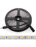 Tira LED 24V 600 LEDS 60W Blanco Calido 2300k 10mm Ancho IP25 x 5 Metros