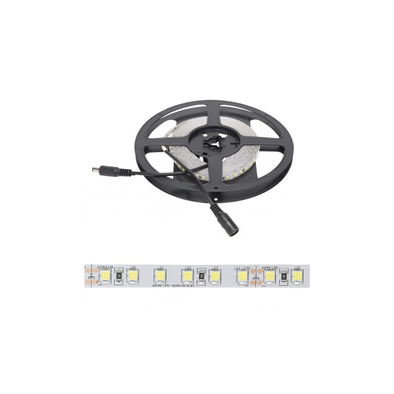 Tira LED 24V 600 LEDS 60W 8mm Ancho IP25 x 5 Metros