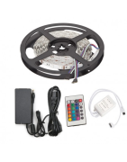 Tira 300 LED 72W RGB IP33 Transformador/Controlador